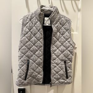 Heather Grey quilted vest
